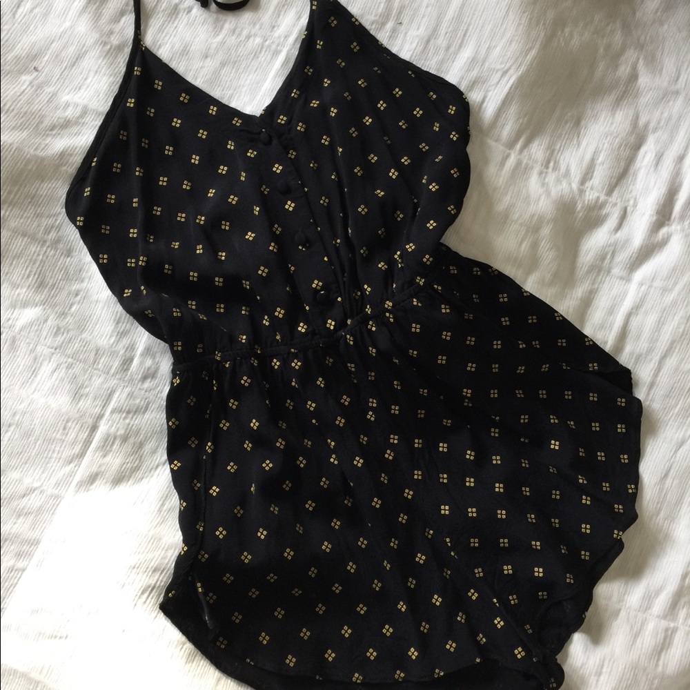 Black and gold Flynn Skye romper